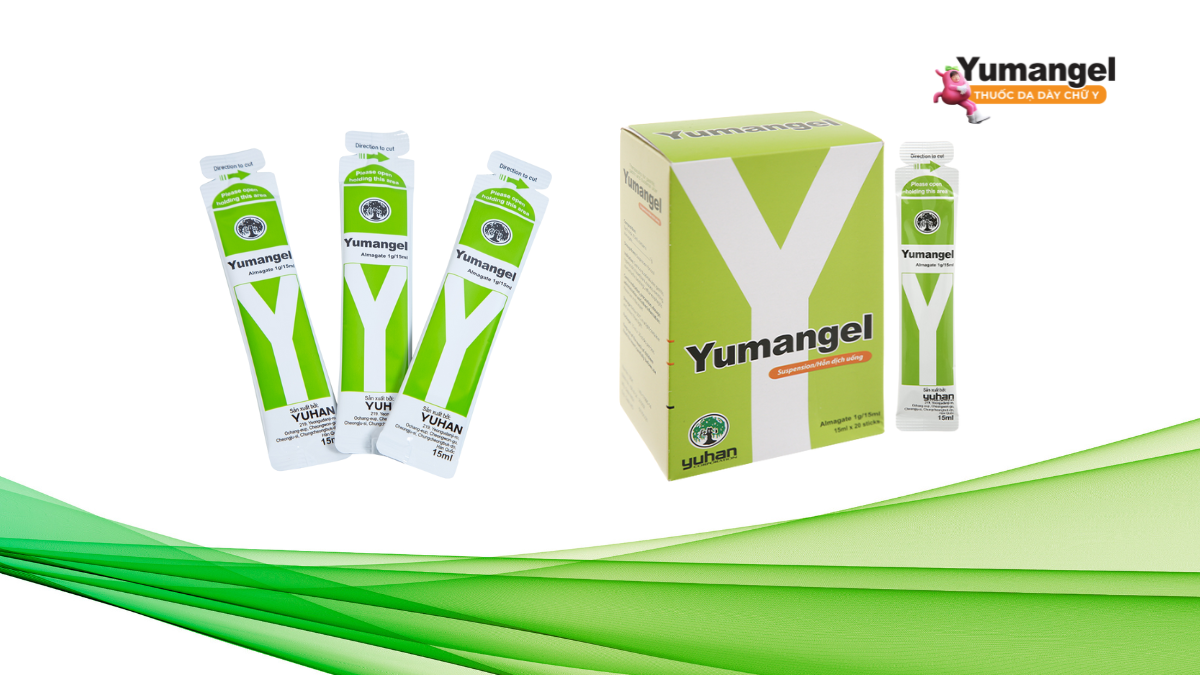Yumangel – thuốc dạ dày chữ Y giúp làm dịu nhanh triệu chứng trào ngược, bảo vệ niêm mạc dạ dày và trung hòa axit
