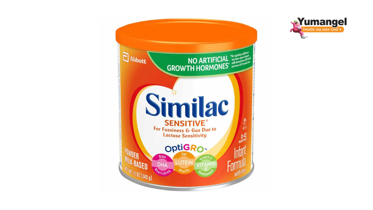 Sữa Similac Sensitive được sản xuất bởi hãng Abbott có nguồn gốc từ Hoa Kỳ