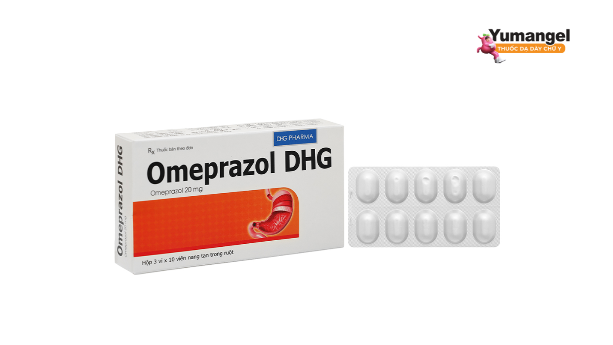 Omeprazol DHG giảm tiết acid dịch vị, cải thiện nhanh các chứng ợ hơi
