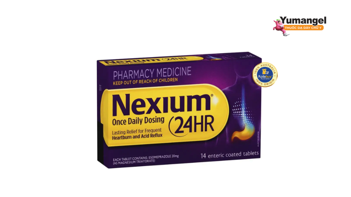 Nexium 24hr còn được dùng để điều trị trào ngược dịch mật và trào ngược họng thanh quản