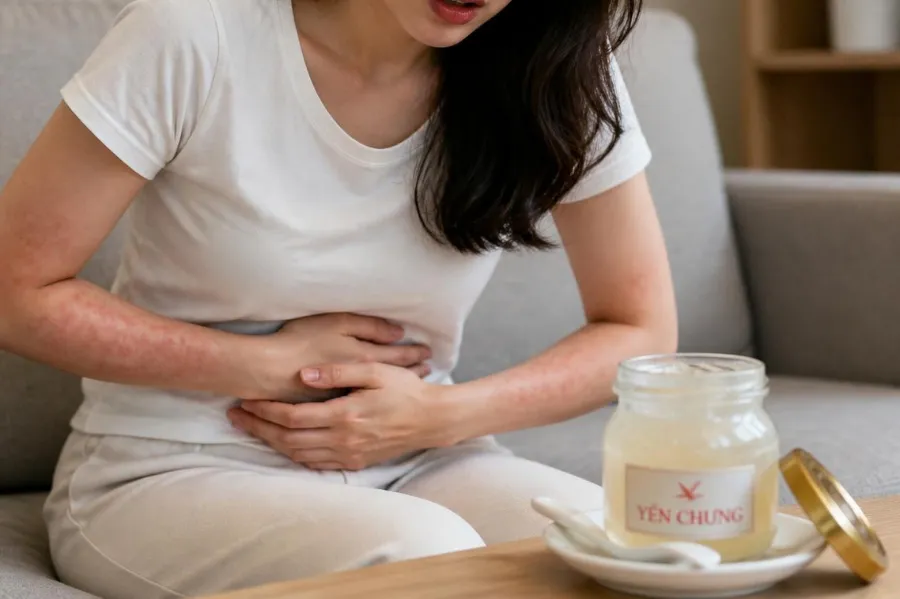 Vì sao ăn yến hoặc uống nước yến có thể bị đau bụng?