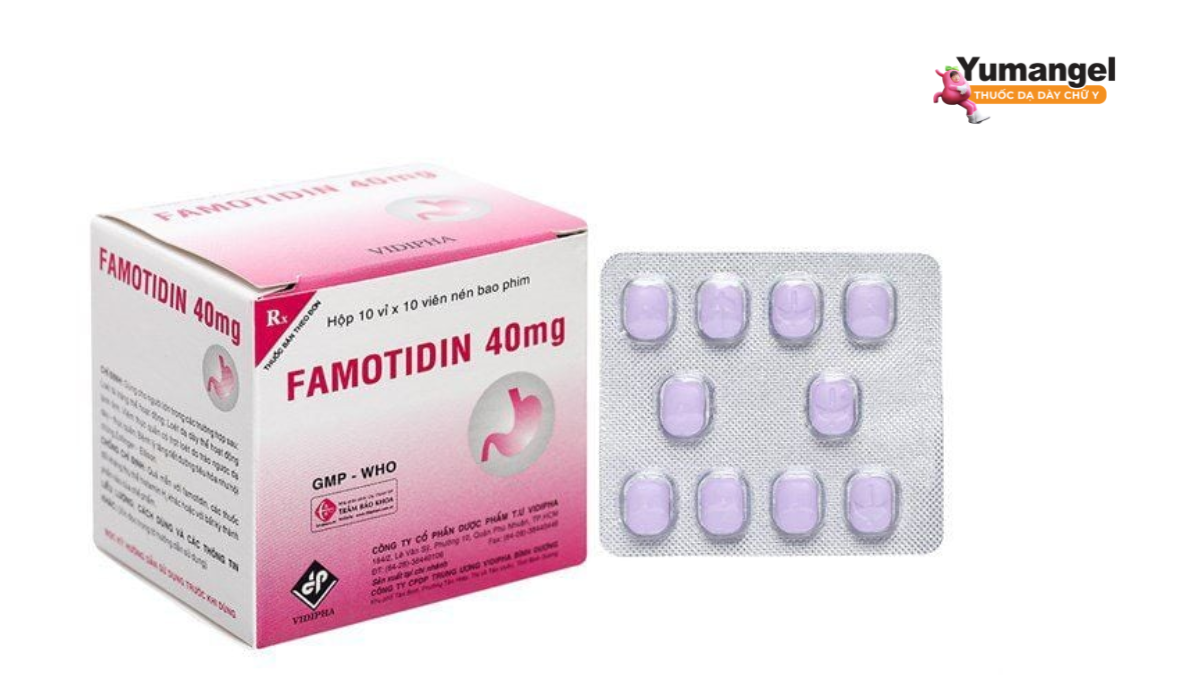 Thuốc Famotidin làm giảm khả năng tiết cả số lượng và nồng độ HCl của dịch vị
