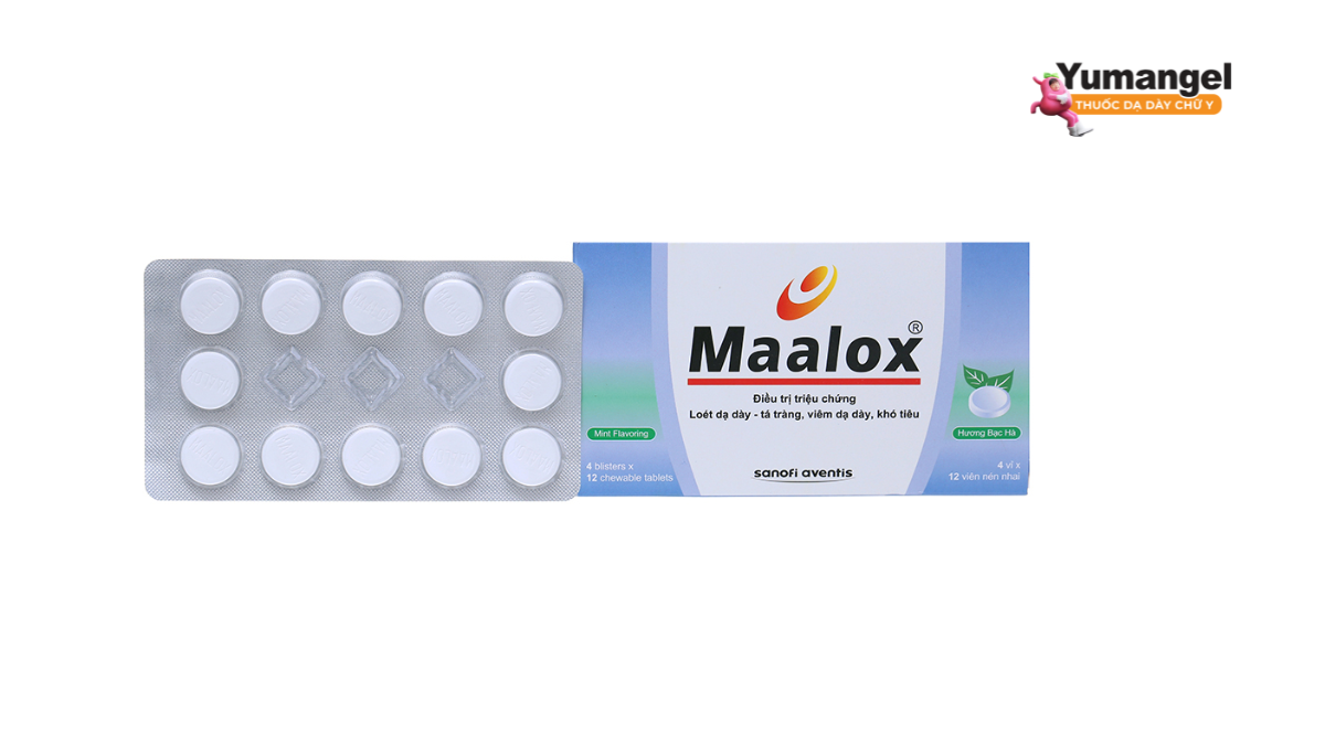 Maalox là thuốc trung hòa acid dạ dày nhờ thành phần muối nhôm và magie