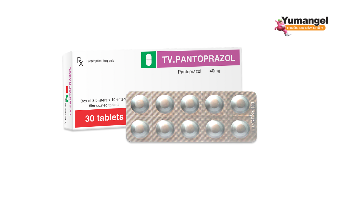 Pantoprazol là một thuốc ức chế bơm proton ( enzym H+/K+ - ATPase ) có trên bề mặt tế bào thành dạ dày