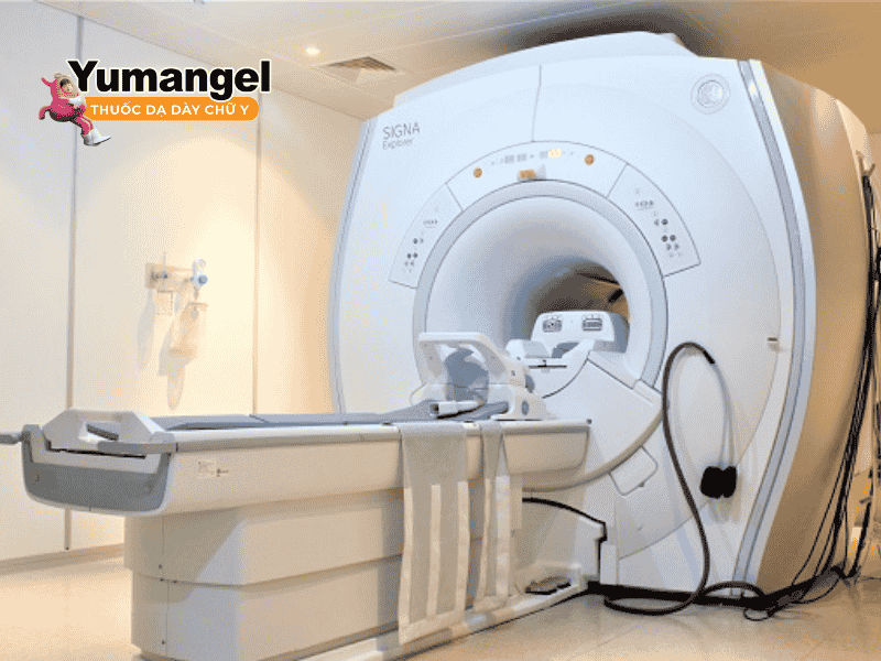 Chẩn đoán bệnh sa dạ dày bằng phương pháp chụp MRI.