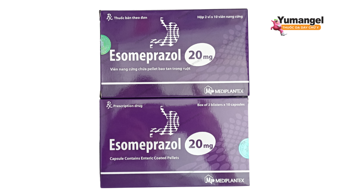 Thuốc trào ngược dạ dày Esomeprazol hỗ trợ điều trị trào ngược hiệu quả