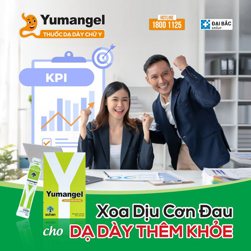 Thuốc dạ dày chữ Y – Yumangel giúp giảm nhanh cơn đau dạ dày chỉ sau 5-10 phút. 