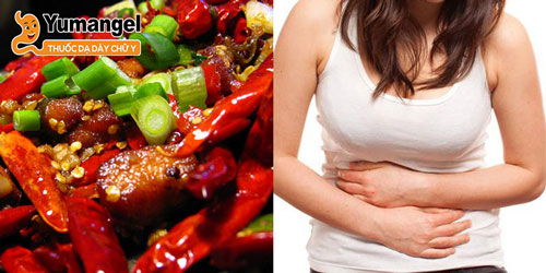 Ăn ớt cay và các thực phẩm cay khác có thể khiến hồi tràng co thắt mạnh hơn. 