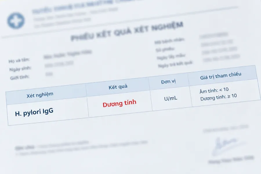 HP IgG dương tính có cần điều trị ngay không?
