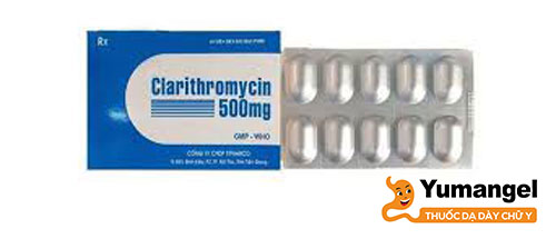 Tác dụng phụ thường gặp của thuốc Clarithromycin là vị giác bất thường, tiêu chảy, buồn nôn, nôn, đau dạ dày… 