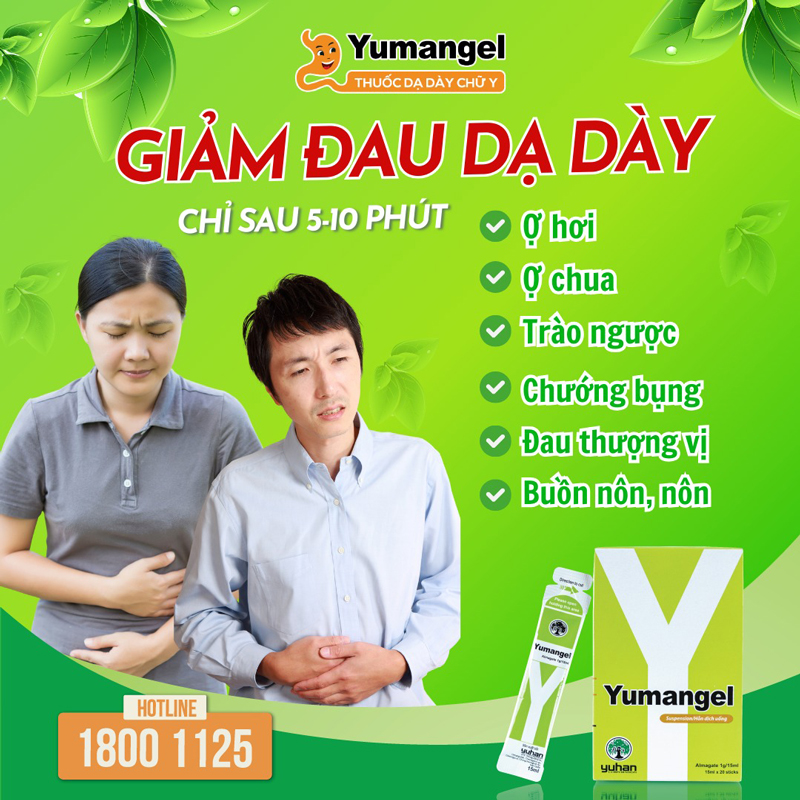 Thuốc dạ dày chữ Y giúp giảm nhanh cơn đau dạ dày chỉ sau 5-10 phút sử dụng. 