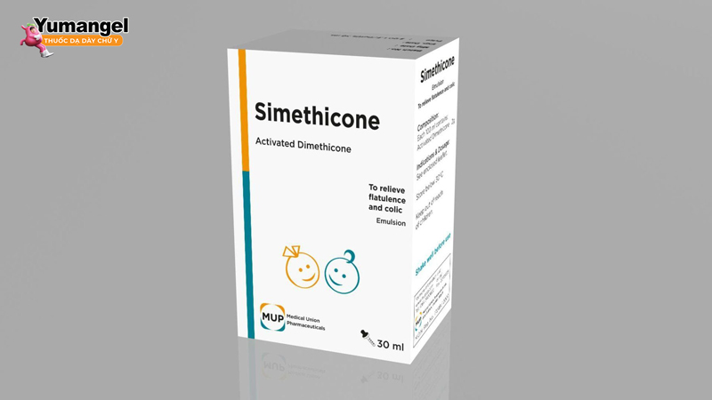 Thuốc Simethicone được sử dụng phổ biến khi nội soi dạ dày để làm tan bọt dạ dày. 