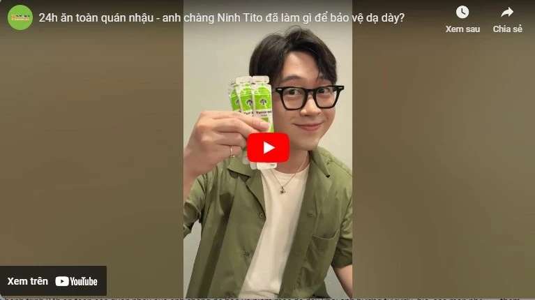 Video Ninh Tito dùng thuốc dạ dày chữ Y - Yumangel